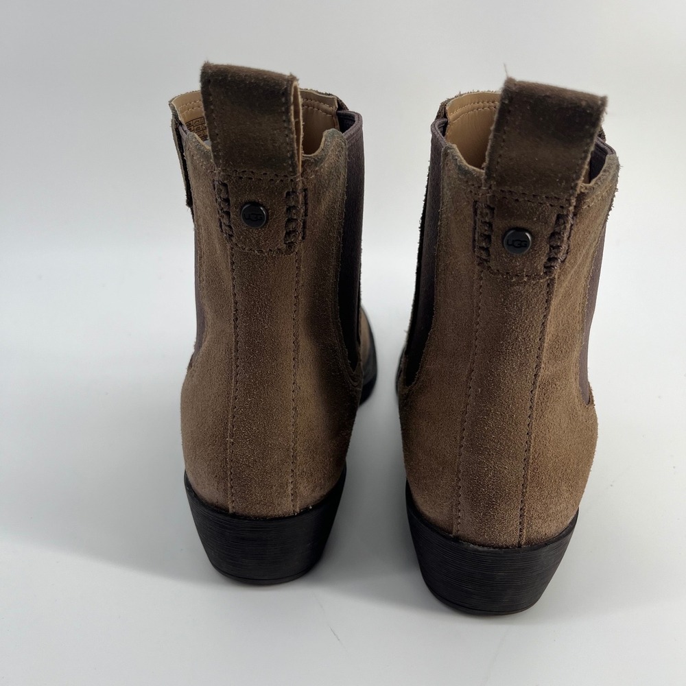 UGG Emmeth Chelsea Boot Coffee Grounds Suede Color‎ Boots Women's Size 9.5 - Picture 4 of 8